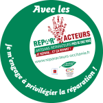 Cette image représente le logo des répar'acteurs occitanie, réseau des réparateurs de proximité